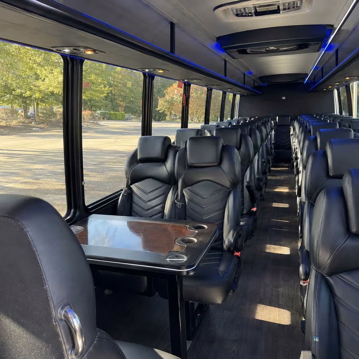 15 35 passenger minibus interior