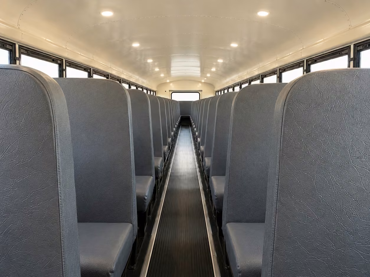 school bus inside
